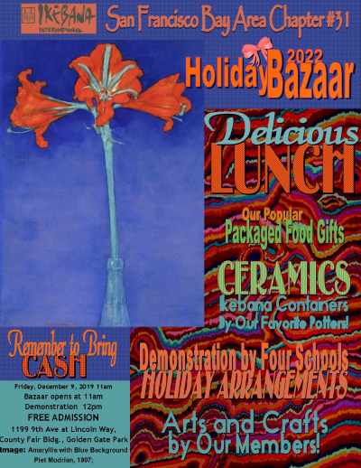 Holiday bazaar and program December 9th, 2022